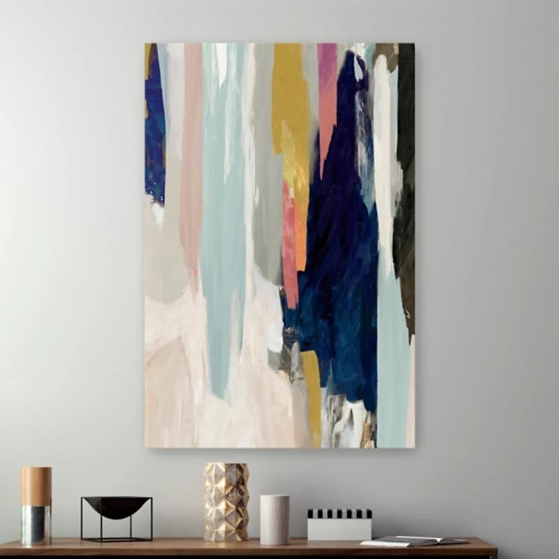 Somber Abstract Canvas Art Print