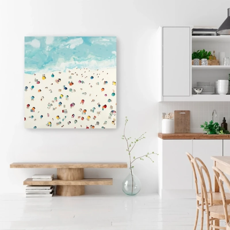 Beach Days Giclee Canvas Art Print, 30x30 in.