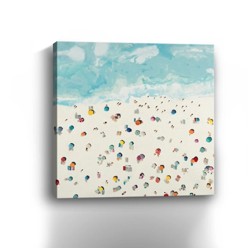 Beach Days Giclee Canvas Art Print, 30x30 in.