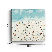 Beach Days Giclee Canvas Art Print, 30x30 in.