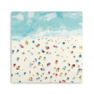 Beach Days Giclee Canvas Art Print, 30x30 in.