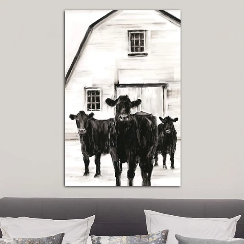 Standing Around II Giclee Canvas Art Print