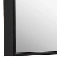 Black Simple Frame Rectangle Wall Mirror