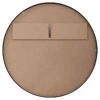 Black Round Simple Frame Medium Wall Mirror