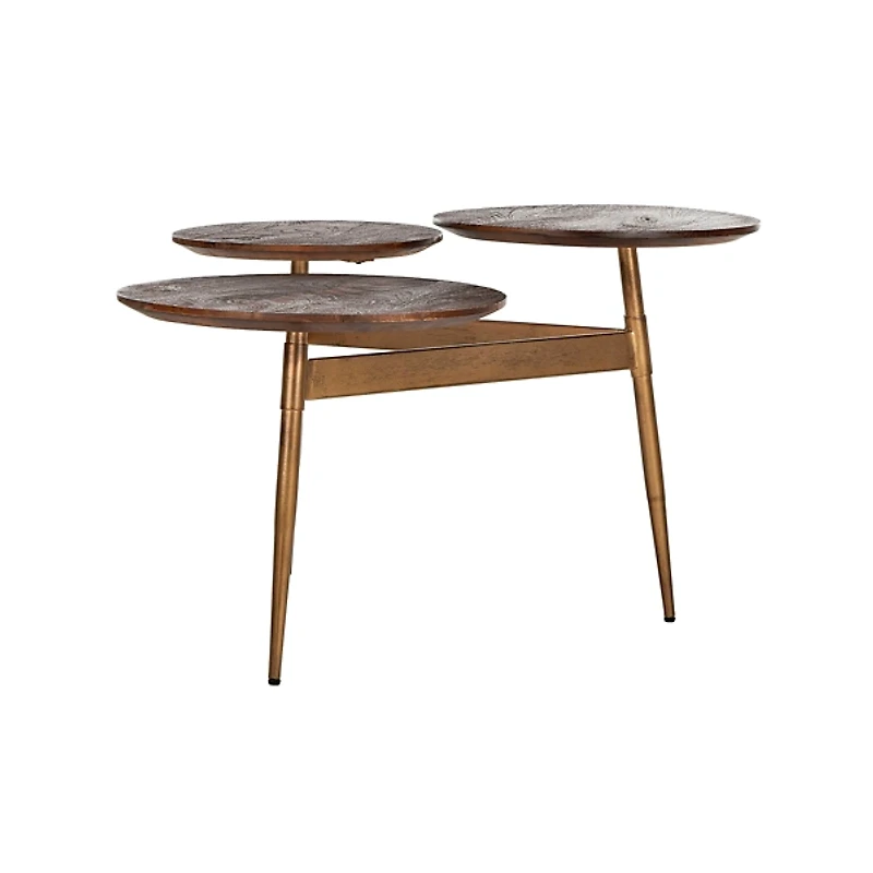 Retro 3-Circle Accent Table