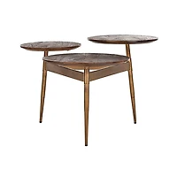 Retro 3-Circle Accent Table
