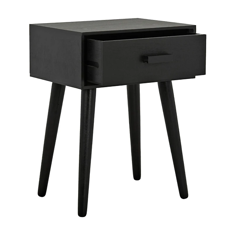 Zanda Black Pinewood Accent Table