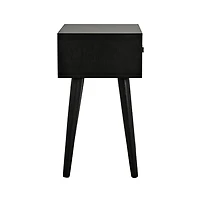Zanda Black Pinewood Accent Table
