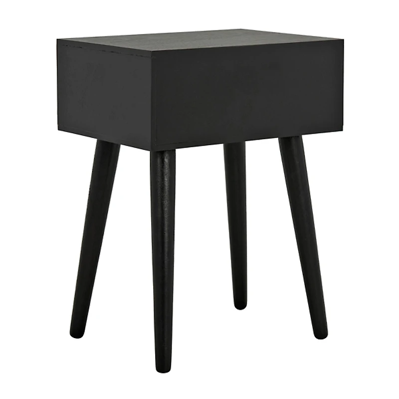 Zanda Black Pinewood Accent Table