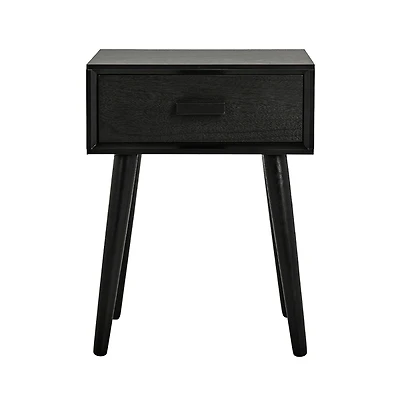 Zanda Black Pinewood Accent Table