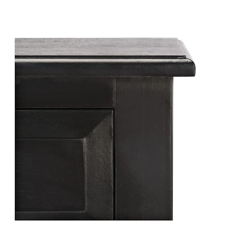 Emory Black Single Drawer Accent Table