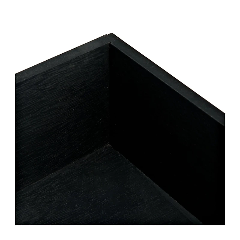 Emory Black Single Drawer Accent Table