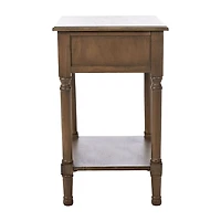 Emory Natural Single Drawer Accent Table