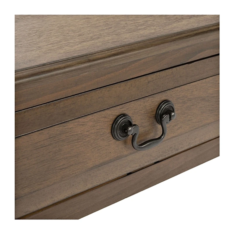 Emory Natural Single Drawer Accent Table