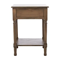 Emory Natural Single Drawer Accent Table