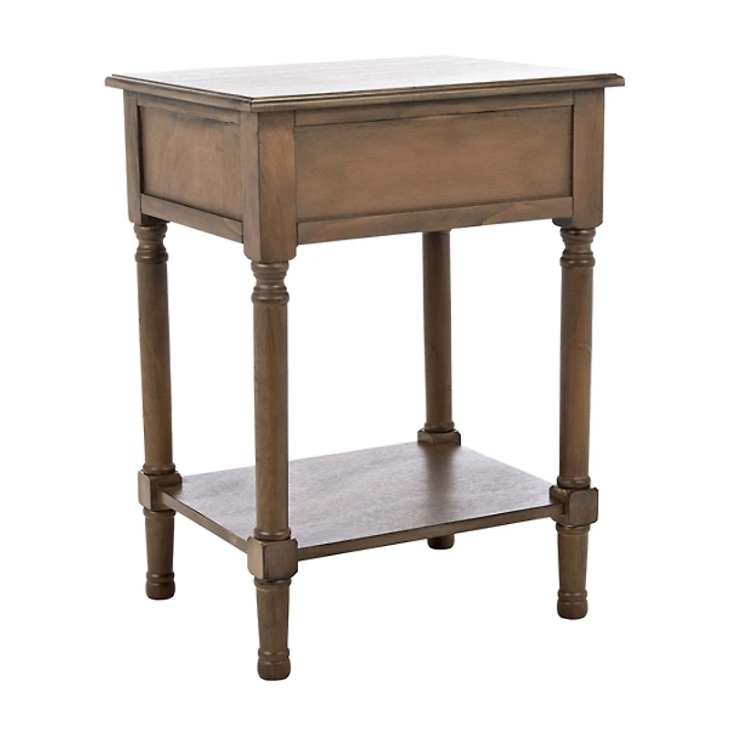 Emory Natural Single Drawer Accent Table