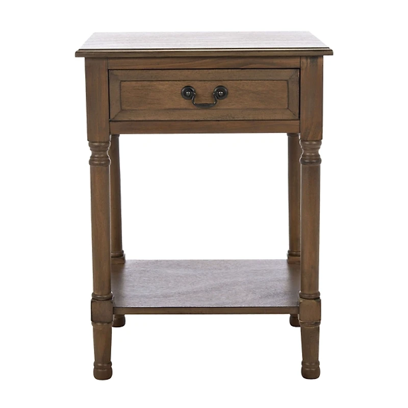 Emory Natural Single Drawer Accent Table