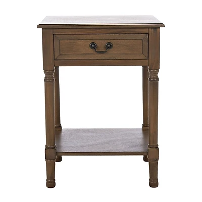 Emory Natural Single Drawer Accent Table