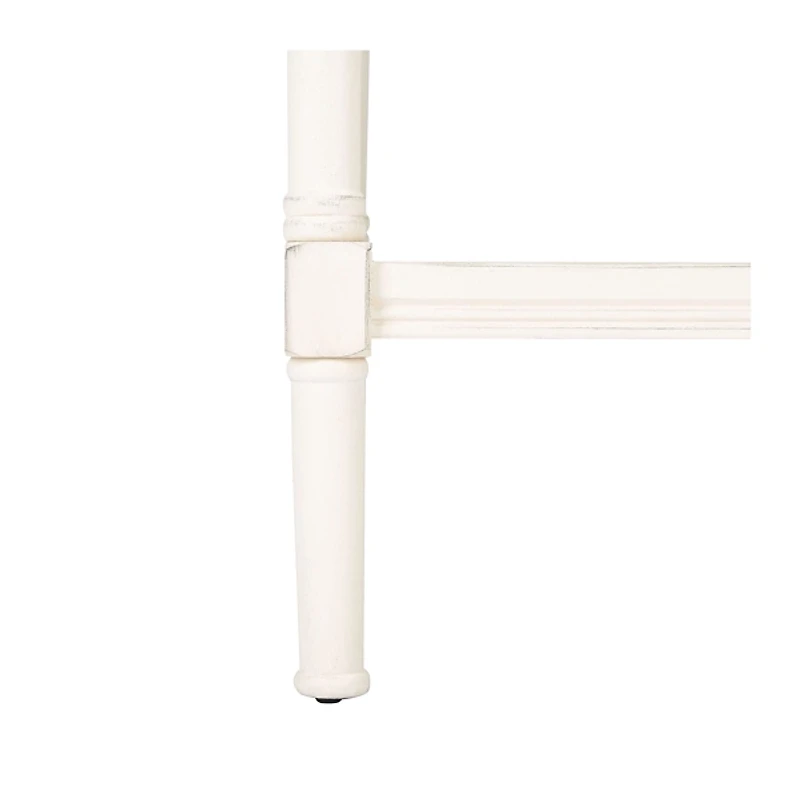 Carved Pinewood Farmhouse Accent Table