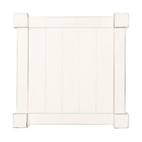 Carved Pinewood Farmhouse Accent Table