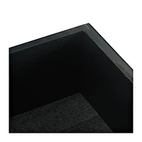 Black Geometrical Industrial Pull Accent Table