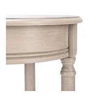 Greige Tegan Round Accent Table