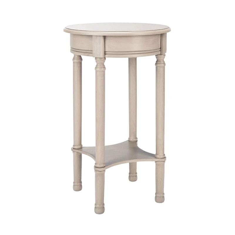 Greige Tegan Round Accent Table