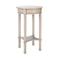 Greige Tegan Round Accent Table
