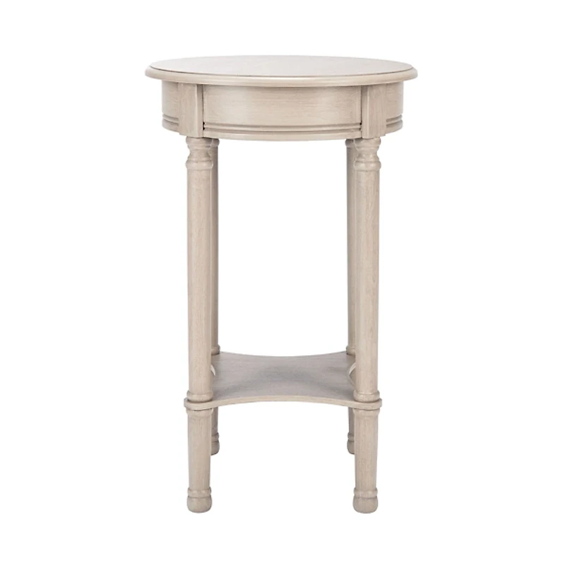 Greige Tegan Round Accent Table