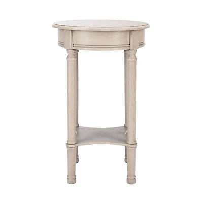 Greige Tegan Round Accent Table