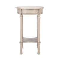 Greige Tegan Round Accent Table