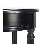 Black Tegan Round Accent Table