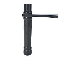 Black Tegan Round Accent Table