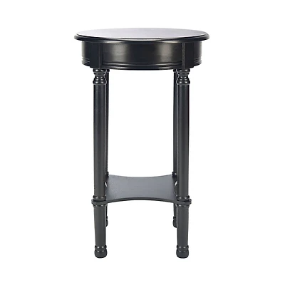 Black Tegan Round Accent Table