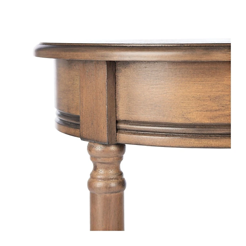 Brown Tegan Round Accent Table