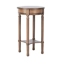 Brown Tegan Round Accent Table