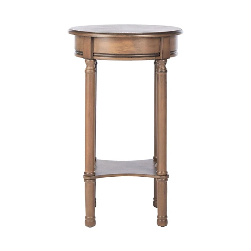 Brown Tegan Round Accent Table