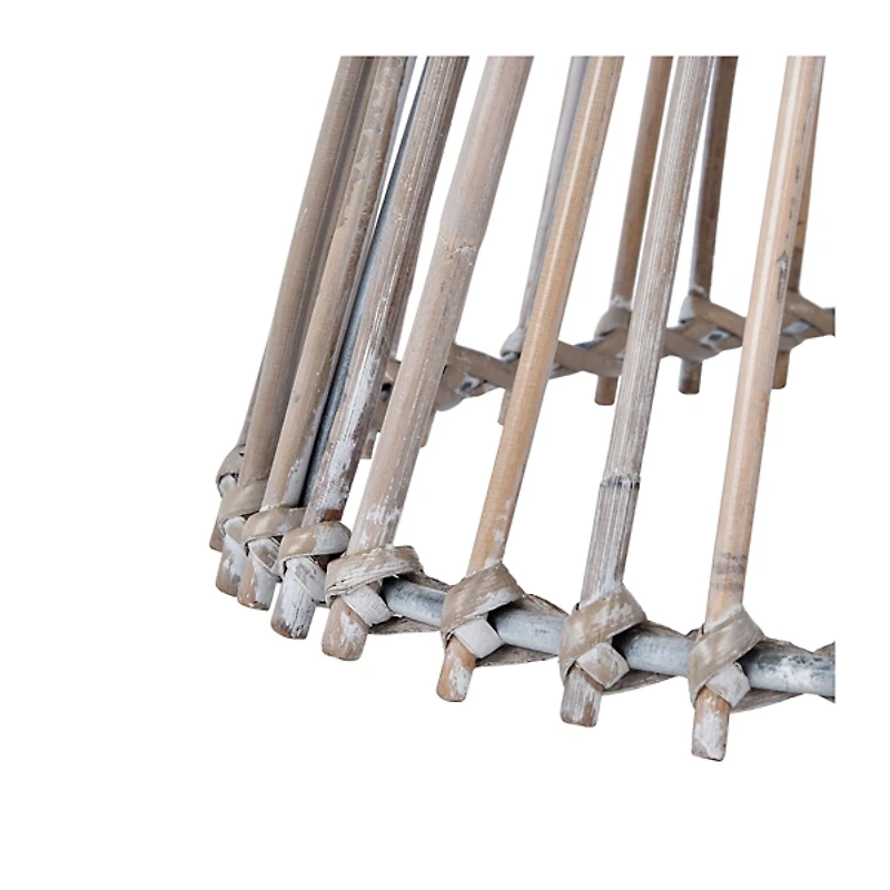 Graywash Mango Wood Top Accent Table