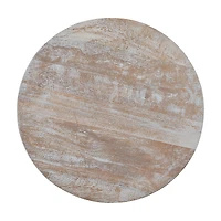 Graywash Mango Wood Top Accent Table