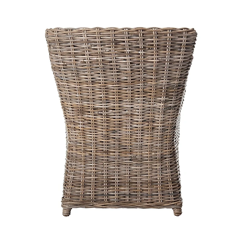 Vienna Woven Rattan and Mango Wood Accent Chair