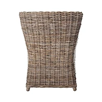 Vienna Woven Rattan and Mango Wood Accent Chair