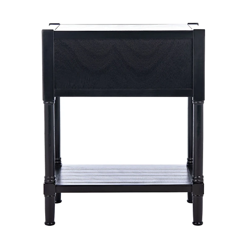 Wilbert 3-Drawer Black Console Table