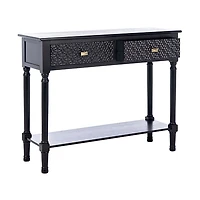 Onyx Raised Texture Diamond Console Table