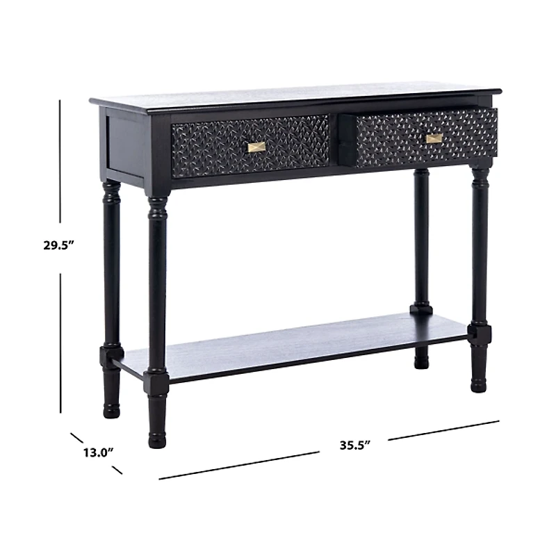 Onyx Raised Texture Diamond Console Table