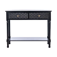 Onyx Raised Texture Diamond Console Table