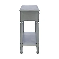 Distressed Gray Ronan 2-Drawer Console Table