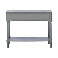 Distressed Gray Ronan 2-Drawer Console Table