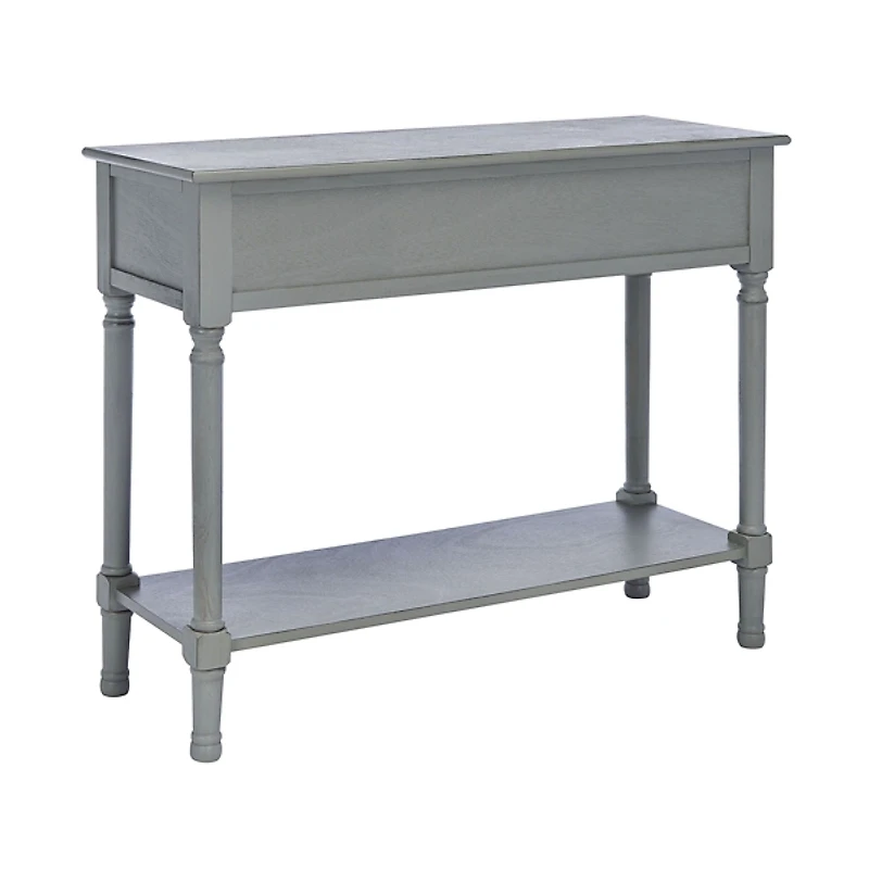 Distressed Gray Ronan 2-Drawer Console Table