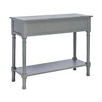 Distressed Gray Ronan 2-Drawer Console Table