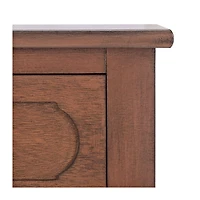 Modern Brown Carved Accent Console Table